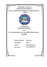 Xây Dựng Thương Hiệu Tinh Dầu Bưởi Dưỡng Tóc Bồng Bềnh | Bài thảo luận quản trị thương hiệu