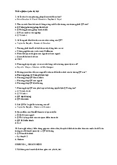 Trắc nghiệm - Môn quản trị học - Đại Học Kinh Tế - Đại học Đà Nẵng