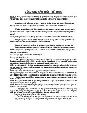 Đề cương Câu hỏi Cuối kỳ Môn Triết học Mác - Lênin | Đại học Bách Khoa Hà Nội