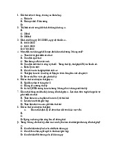 Đề thi giữa kỳ - Chuyên khoa Sản | Đại học Y Dược Thành phố Hồ Chí Minh