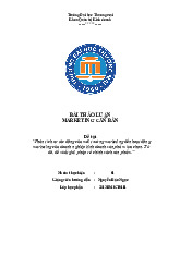 Phân Tích Tác Động Môi Trường Marketing Đến Doanh Nghiệp bánh sợi gà Karo của công ty TNHH Thương mại và Sản xuất Hoàng Mai | Bài thảo luận Marketing căn bản