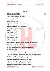 Trắc nghiệm đề 2 Kinh tế vĩ mô | Đại học Kinh tế Thành phố Hồ Chí Minh