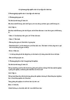 Sinh học 10 Bài 2: Các phương pháp nghiên cứu và học tập môn Sinh học