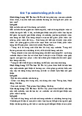 Giải SGK Tin học 12 Cánh diều Bài 2: Tạo website bằng phần mềm