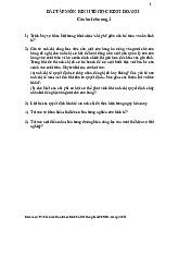 Bài tập môn Kinh tế học kinh doanh | Trường Quốc tế - Đại học Quốc gia Hà Nội