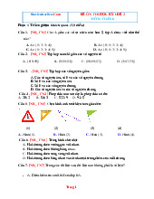 Đề Ôn Thi HK1 Toán 6 Chân Trời Sáng tạo Có Đáp Án-Đề 2