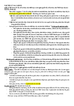 Câu hỏi tự luận ôn tập học phần Triết học Mac-Lênin