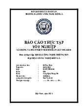 Phát triển website giày sneaker | Môn Báo cáo thực tập tốt nghiệp - Đại học Công Nghệ Đông Á