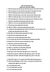 Đề cương ôn tập Môn Luật hành chính | Đại học Công Đoàn