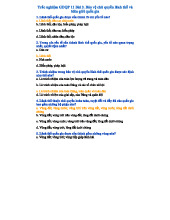 Trắc nghiệm GDQP 11: Bài 3 về Bảo vệ Chủ quyền Lãnh thổ và Biên giới Quốc gia