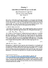 Chương 1: Giới thiệu mô hình hồi quy tuyến tính Môn Lý thuyết xác xuất và thống kê ứng dụng | Trường Đại học Tài chính - Marketing