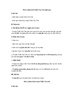 Văn mẫu lớp 10: Dàn ý phân tích truyện Thần Trụ trời (2 Mẫu) | Cánh diều