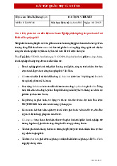 Bài tập lý thuyết quản trị tài chính N02 Môn Marketing căn bản | Trường Đại học Huế