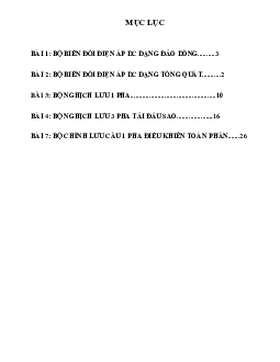 Báo cáo thí nghiệm Cơ sở kỹ thuật điện về "Cơ sở điện tử công suất"