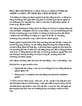 Tiểu luận Phân tích môi trường vĩ mô ở Việt Nam | Đại Học Quốc Tế Hồng Bàng