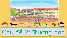 Giáo án điện tử Tự nhiên và xã hội 1 bài 6 Chân trời sáng tạo : Trường học của em