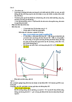 Bài kiểm tra kinh tế vi mô (có đáp án) | Trường đại học Thương mại