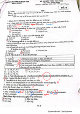 Đề thi kết thúc học phần môn Dược liệu | Trường Đại học Y dược - Đại học Huế