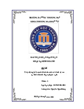 Xây dựng kế hoạch kinh doanh và khởi sự cơ sở kinh doanh thực phẩm sạch | Bài Thảo Luận Học Phần Khởi Sự Kinh Doanh