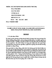 [TÀI LIỆU]  NCKH - giá trị | Trường Đại học Hải Phòng