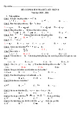 Đề cương kiểm tra giữa kì I môn Toán 8 năm học 2025 – 2026