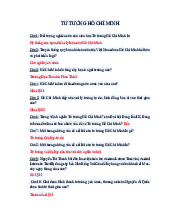 Tài liệu Môn Tư tưởng Hồ Chí Minh | Đại học Sư phạm Kỹ thuật Vĩnh Long