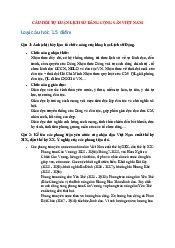 Câu hỏi tự luận môn Lịch sử Đảng Cộng sản Việt Nam | Học viện Chính sách và Phát triển