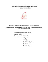 Báo cáo thực hành Nghiên cứu cách thức hiển thị với LCD 16x2 và lập trình GPIO với Arduino môn Internet và các giao thức | Học viện Công Nghệ Bưu Chính Viễn Thông