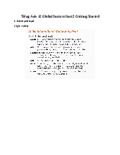 Giải SGK Tiếng Anh 12 Global Success Unit 2 Getting Started