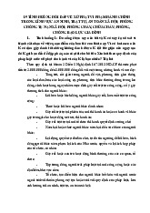 19 tình huống hỏi đáp về xử phạt vi phạm hành chính trong lĩnh vực an ninh, trật tự, an toàn xã hội; phòng chống tệ nạn xã hội; phòng cháy, chữa cháy; phòng, chống bạo lực gia đình