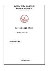 Bài thảo luận nhóm về pháp luật hôn nhân và gia đình trong Luật La Mã