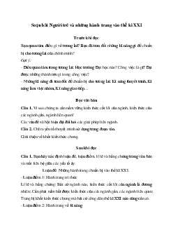 Người trẻ và những hành trang vào thế kỉ XXI | Soạn văn 11 Chân trời sáng tạo