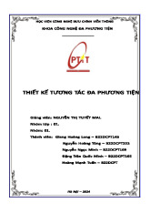 Báo cáo Phân tích nhiệm vụ môn Thiết kế tương tác đa phương tiện | Học viện Công Nghệ Bưu Chính Viễn Thông