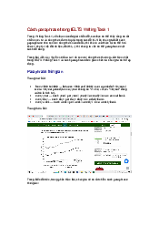 Cách paraphrase trong Ielts Writing Task 1 -  Ielts Writing | Trường Đại học Sư Phạm Hà Nội