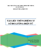 Thực hành kiểm chuẩn thiết bị đo điện tử môn Cơ sở đo lường điện tử | Học viện Công Nghệ Bưu Chính Viễn Thông