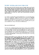 SA 8000 - Hệ thống quản lý trách nhiệm xã hội môn Marketing cơ bản  | Học viện Nông nghiệp Việt Nam