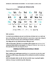 Spelling and pronunciation - Nhìn từ biết phiên âm - Tiếng anh Nâng cao 1 | Đại học Mở Thành phố Hồ Chí Minh