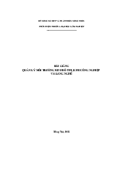 Bài giảng: Quản lý môi trường đô thị, khu công nghiệp và làng nghề | Đại học Lâm Nghiệp