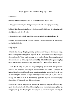 Giải Kinh tế và pháp luật 11 Bài 7: Năng lực cần thiết của người kinh doanh | Chân trời sáng tạo