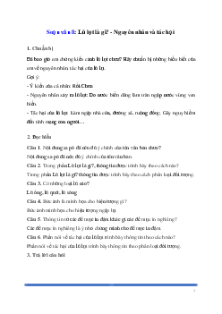 Soạn bài: Lũ lụt là gì? - Nguyên nhân và tác hại Ngữ Văn 8 | Cánh diều