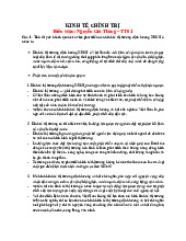 Câu hỏi tự luận môn Kinh tế chính trị Mác – Lenin | Học viện Công Nghệ Bưu Chính Viễn Thông