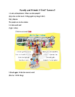 Family and Friends 3 Unit 7 I'm wearing a blue skirt Lesson 5