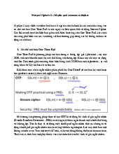 Mã hóa luồng 2: Tấn công và sai lầm thường gặp trong thực tế môn Mật mã ứng dụng | Trường Đại học Bách Khoa Hà Nội
