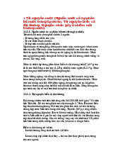 Tài Nguyên Nước và Ô Nhiễm Môi Trường: Câu hỏi ôn tập tham khảo | Tài nguyên và môi trường nước | Trường Đại học Khoa học Tự nhiên, Đại học Quốc gia Hà Nội