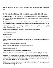 Kể lại sự việc có thật liên quan đến một nhân vật lịch sử - Bác Hồ | Ngữ văn 7 Kết nối tri thức