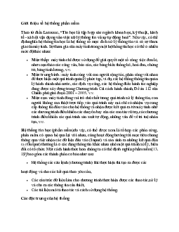 Khái niệm và đặc trưng cơ bản của hệ thống phần mềm?