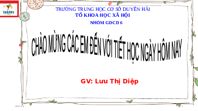 Giáo án điện tử GDCD 6 Bài 8 Cánh diều: Ứng phó với tình huống nguy hiểm từ thiên nhiên