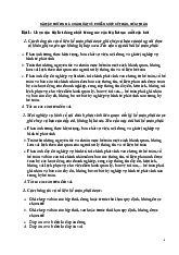 Bài Tập Chương 1: Khái Quát Về Chuẩn Mực Kế Toán, Kiểm Toán môn Nguyên lý kế toán   | Học viện Nông nghiệp Việt Nam