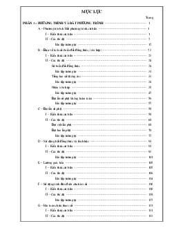 Chuyên đề phương trình, bất phương trình và hệ phương trình đại số