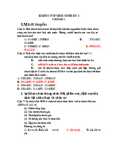Bài ôn tập sinh cuối kỳ 1 sinh học 12 có đáp án